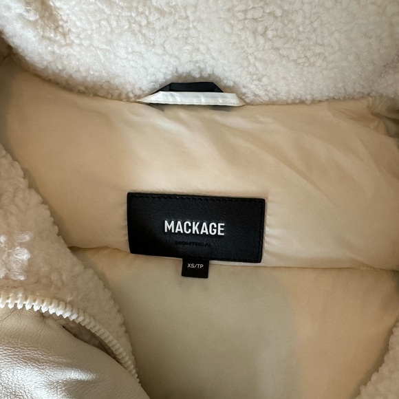 MACKAGE shearling vest size xs - Picture 2 of 2